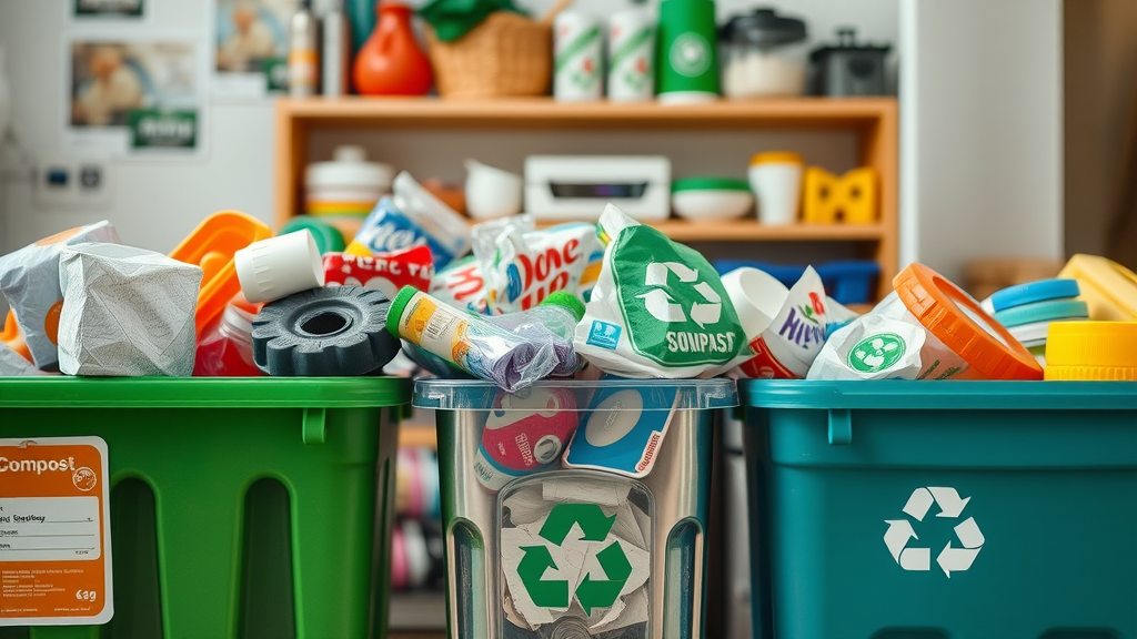 household solid waste separation compost recyclables zero waste practices