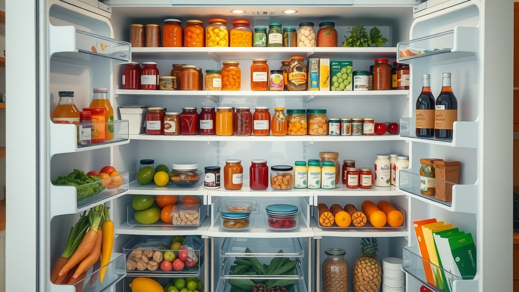 zero waste practices organized pantry glass jars food waste reduction