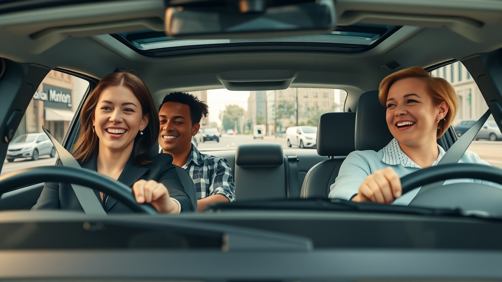 ridesharing carpooling in electric vehicles urban business sustainable transport