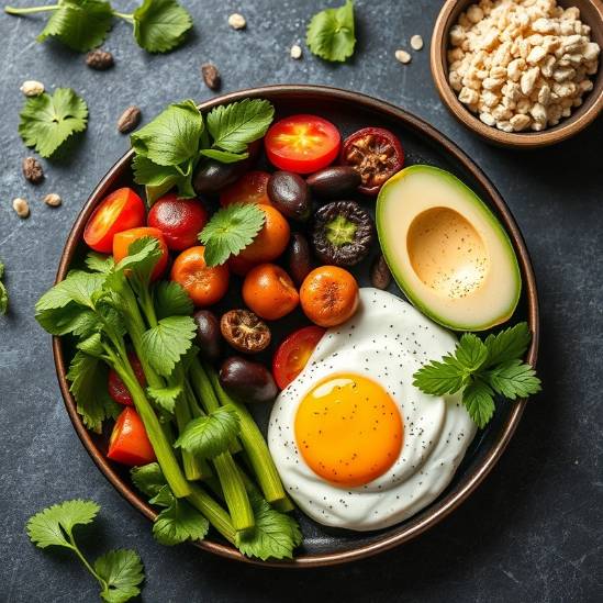 Delicious vegan meal beautifully plated for a healthy lifestyle.